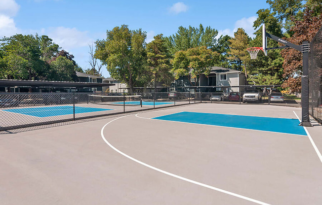 Community Sports Court at Overlook Apartments located in Salt Lake City, UT.