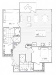 2 beds, 2 baths, 1,317 sqft, $3,653