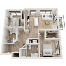 2 beds, 2 baths, 988 sqft, $2,020