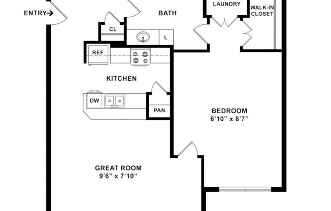 1 bed, 1 bath, 860 sqft, $1,839