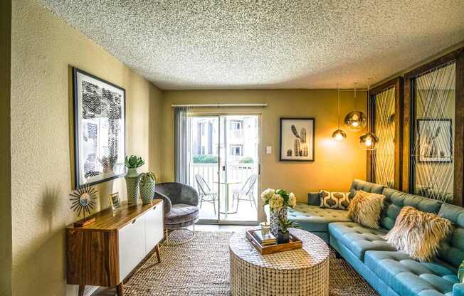 livingroom in apartments near the domain