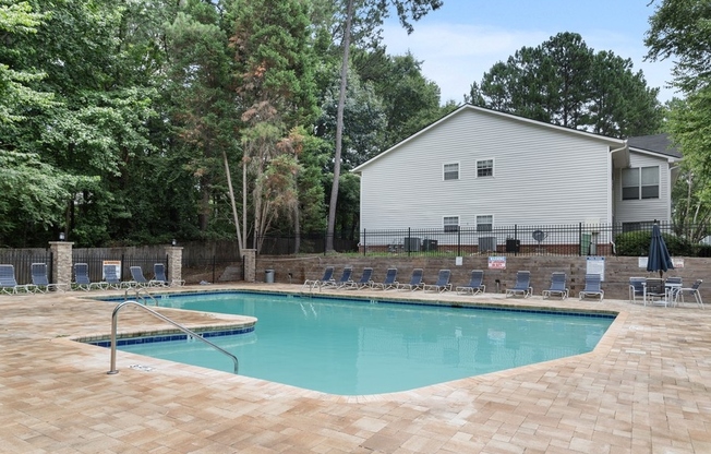 Resort style swimming pool