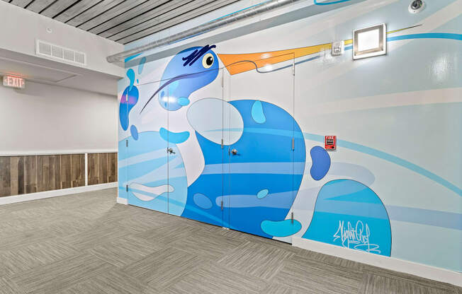 Lobby Area With Package Lockers at Scott's View, Richmond