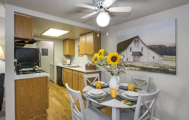 Fully Equipped Eat-In Kitchen at The Glen at Briargate, Colorado Springs, CO