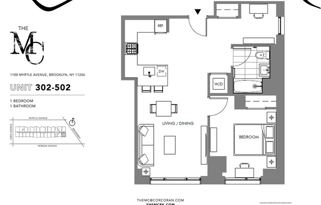 1 bed, 1 bath, $3,850, Unit 1402