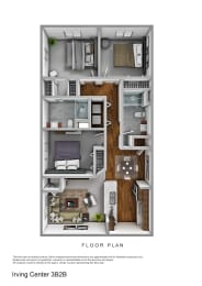 3 beds, 2 baths, 1,068 sqft, $1,153