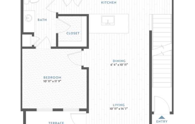 1 bed, 1 bath, 783 sqft, $1,068