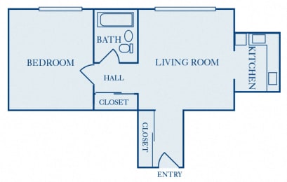 1 bed, 1 bath, 504 sqft, $753