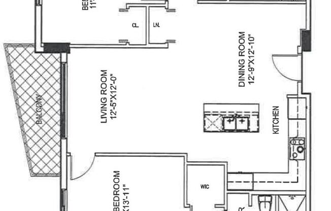 2 beds, 2 baths, 1,066 sqft, $3,299, Unit 4-806