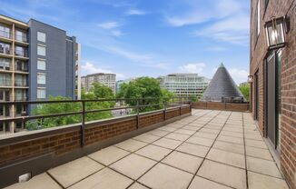 Stunning 1,000 Square Foot Washington Circle Apartment W/Garage Parking, Private Terrace, & Storage