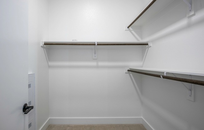 Discover spacious elegance at Modera Trinity. Our large closets, adorned with wood finishes offer the perfect blend of luxury and functionality for your storage needs.