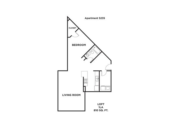 1 bed, 1 bath, 810 sqft, $1,875