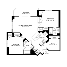 2 beds, 2 baths, 1,128 sqft, $3,129