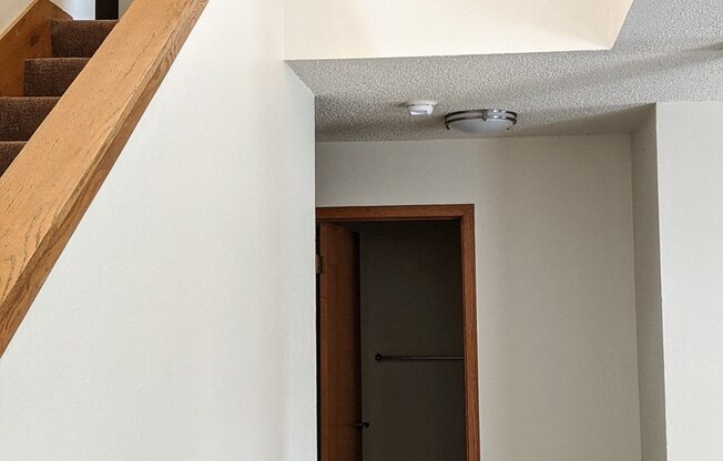2 bedroom townhouse stairway view