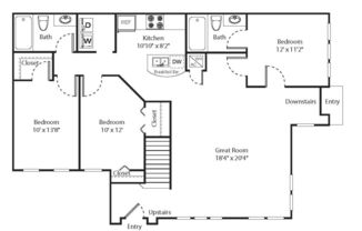 3 beds, 2 baths, 1,294 sqft, $2,000