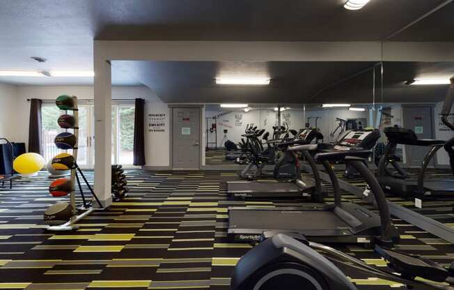 Workout center at North Creek Apartments, Everett, 98208