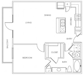 1 bed, 1 bath, 772 sqft, $1,176
