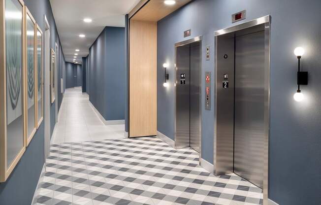 Building Elevators at The Marc Apartments in Palm Beach Gardens FL