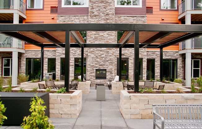 Patio at The Grainwood Senior Apartments, Prior Lake