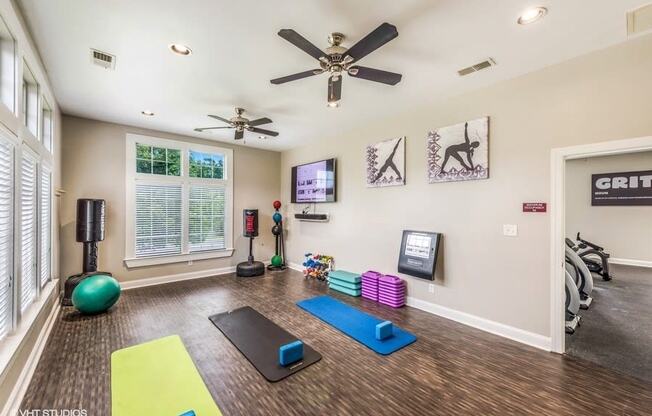 Flex Rooms With Fitness Space For Yoga, Spin And Pilates at Brittany Commons Apartments, Spotsylvania, VA, 22553