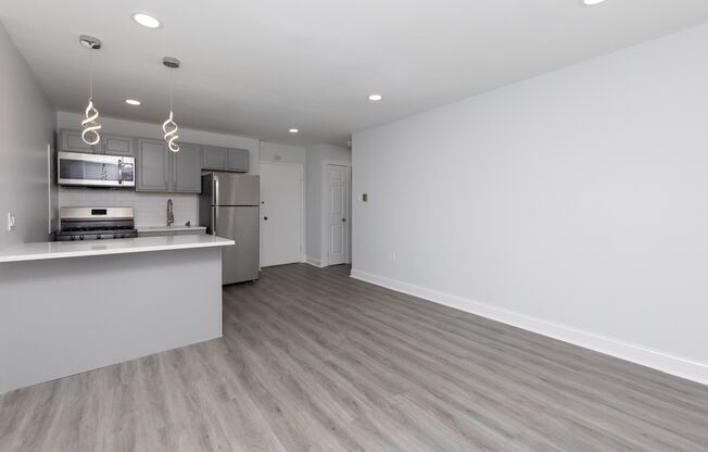 Kitchen, Living Area-Renovated
