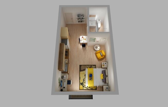 Studio, 1 bath, 390 sqft, $1,949, Unit 312