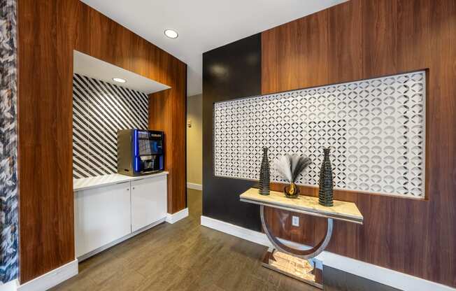 1st Floor Social Lounge Coffee Bar at ELEVATE Apartment Homes