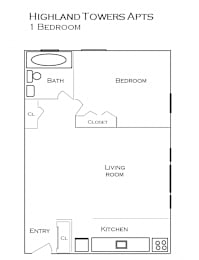 1 bed, 1 bath, 640 sqft, $1,025
