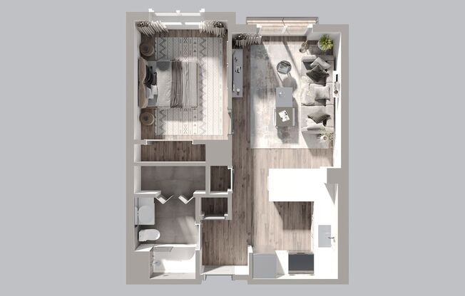 1 bed, 1 bath, 655 sqft, $2,600, Unit 504