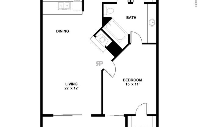 1 bed, 1 bath, 777 sqft, $1,230