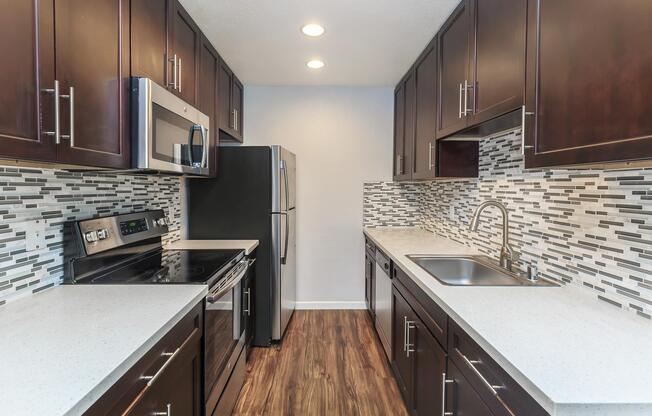 Kitchen at Creekside Apartments in San Jose, CA