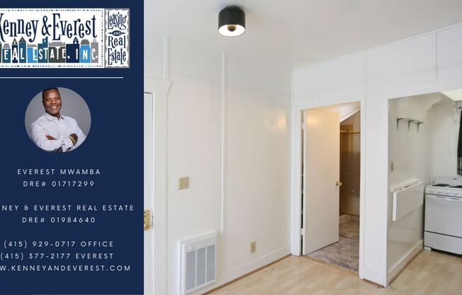 OPEN HOUSE: Sunday (3/15) 2:40pm-3:00pm Ground Floor Studio in Pacific Heights (2803 ½ Greenwich Street)