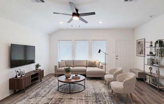 Welcome to this charming one-story home offering 4 bedrooms and 2 full bathrooms with a comfortable, open layout designed for easy living. The spacious kitchen opens directly to the living area, making it easy to stay connected whether you're relaxing at