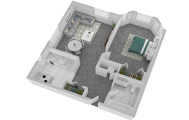 1 bed, 1 bath, 639 sqft, $2,189