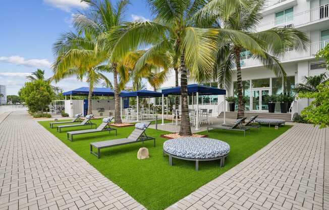 Lounge Area at Blue Lagoon 7, Miami, FL, 33126