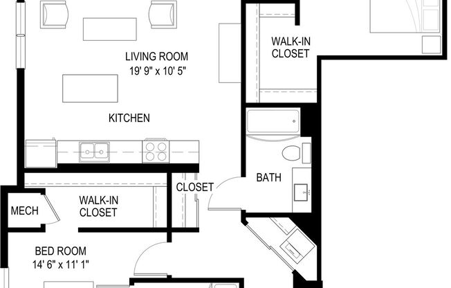2 beds, 2 baths, 1,063 sqft, $1,920, Unit 300