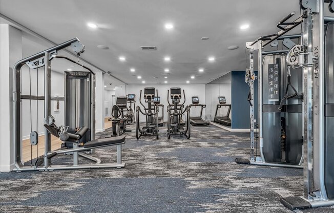 the gym at the estates apartments