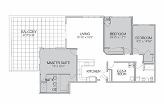 3 beds, 2 baths, 1,809 sqft, $2,550, Unit C310