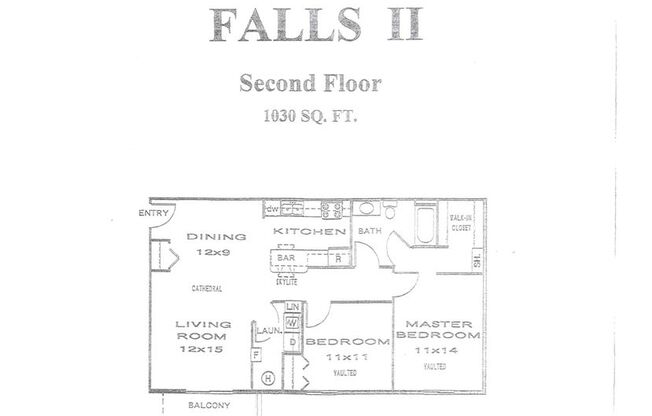 2 beds, 1 bath, 1,030 sqft, $1,349.99, Unit 2114-203