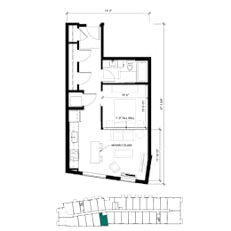 1 bed, 1 bath, 600 sqft, $1,449