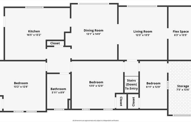 3 beds, 1 bath, 1,390 sqft, $3,400, Unit 1