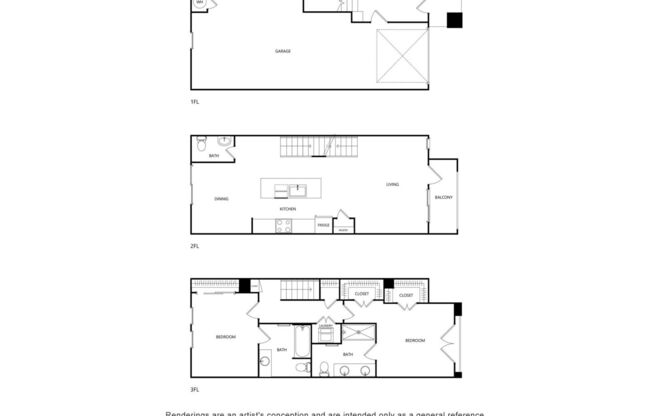 2 beds, 2.5 baths, 1,368 sqft, $2,803
