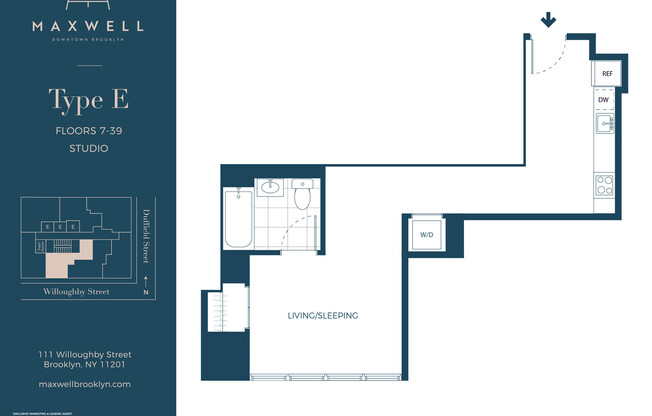 Studio, 1 bath, $3,214, Unit 37E
