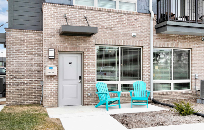 Patio at Sterling Prairie Trail North in Ankeny, IA