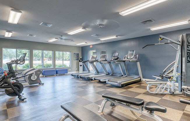 State Of The Art Fitness Center at Waterchase Apartments, Wyoming