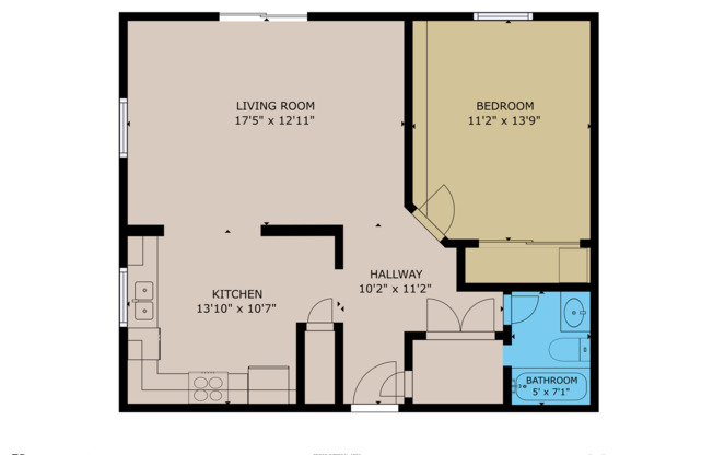 1 bed, 1 bath, 750 sqft, $1,095, Unit Unit 101