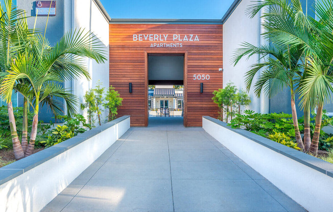 Walking Path at Beverly Plaza Apartments, California