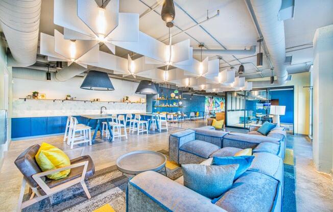 Resident clubhouse and lounge  at The Baxly, Savannah, 31401