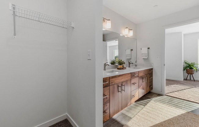 Bathroom With Extra Storage and shelfing at Thrive at Green Mountain, Camas, 98607