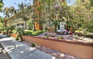 Magnificent Courtyard at Laurel Grove Apartments, Menlo Park, California